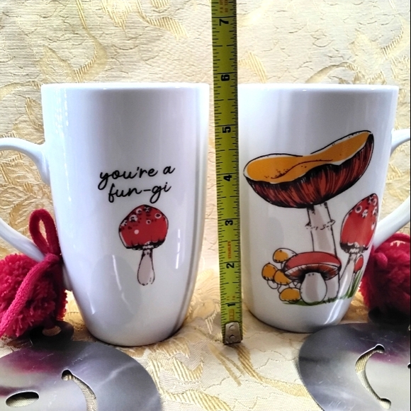 Set of 2 ~ NWT Mug & Stencil Set - Mushroom - Picture 5 of 10